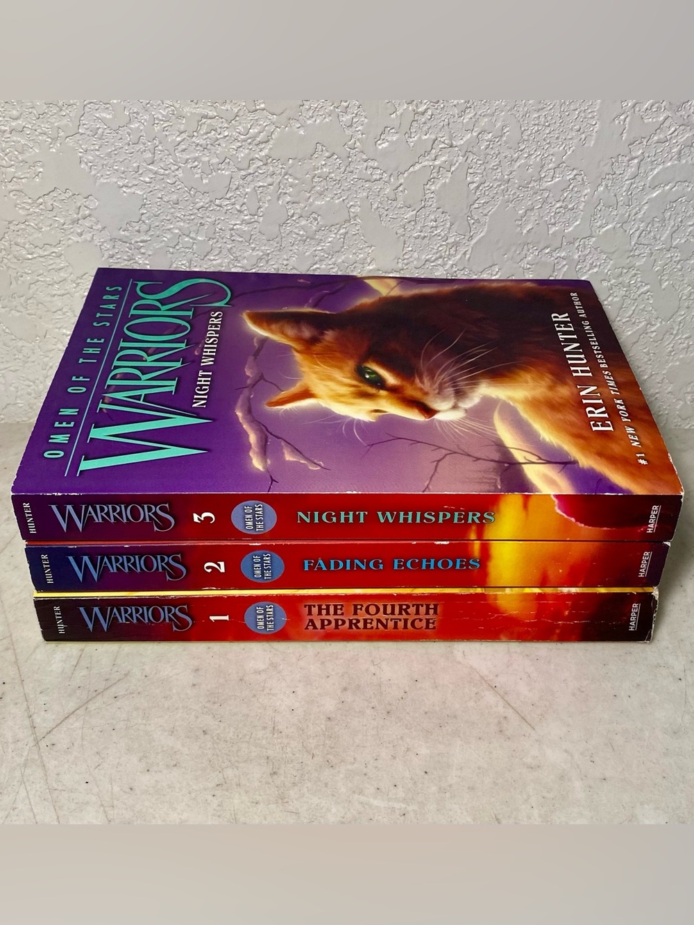 Warriors: Omen of the Stars Volumes 1-3 Paperback Book Set by Erin Hunter